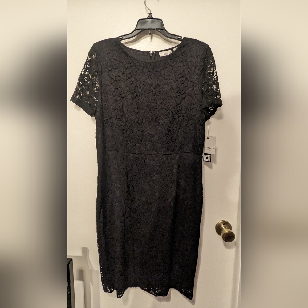 Liz Claiborne black lace dress